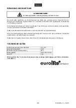 Предварительный просмотр 8 страницы EuroLite LED LT-144 Sound User Manual