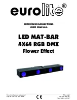 Preview for 1 page of EuroLite LED MAT-Bar 4X64 RGB DMX Flower Effect User Manual