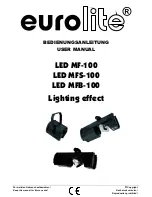 Preview for 1 page of EuroLite LED MF-100 User Manual