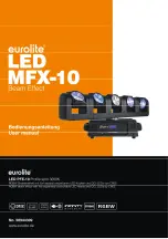 EuroLite LED MFX-10 Beam Effect User Manual preview