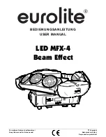 Предварительный просмотр 1 страницы EuroLite LED MFX-4 Beam Effect User Manual