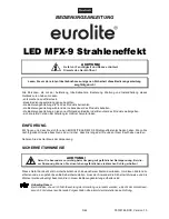 Предварительный просмотр 3 страницы EuroLite LED MFX-9 User Manual