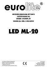 EuroLite LED ML-20 User Manual предпросмотр