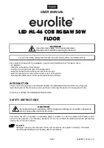 Предварительный просмотр 16 страницы EuroLite LED ML-46 COB RGBAW 50W FLOOR User Manual