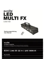 EuroLite LED Multi FX Laser Bar User Manual предпросмотр