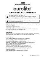 Preview for 3 page of EuroLite LED Multi FX Laser Bar User Manual