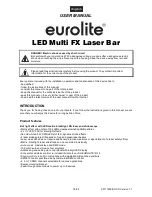 Preview for 18 page of EuroLite LED Multi FX Laser Bar User Manual