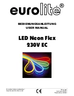 EuroLite LED Neon Flex 230V EC User Manual предпросмотр