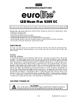 Предварительный просмотр 3 страницы EuroLite LED Neon Flex 230V EC User Manual