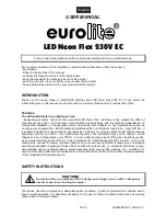 Предварительный просмотр 10 страницы EuroLite LED Neon Flex 230V EC User Manual