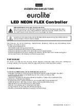 Preview for 3 page of EuroLite LED NEON FLEX 230V Slim User Manual