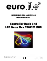 EuroLite LED Neon Flex User Manual предпросмотр