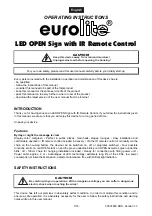 Preview for 7 page of EuroLite LED OPEN Operating Instructions Manual