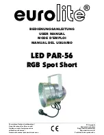 EuroLite LED PAR-56 User Manual preview