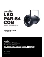 EuroLite LED PAR-64 COB User Manual preview