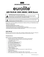 Preview for 4 page of EuroLite LED PAR-64 COB User Manual