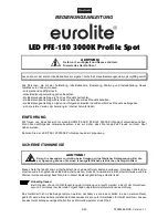 Предварительный просмотр 3 страницы EuroLite LED PFE-120 3000K User Manual