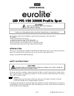 Предварительный просмотр 14 страницы EuroLite LED PFE-120 3000K User Manual