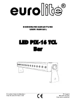 EuroLite LED PIX-16 TCL User Manual preview