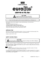 Предварительный просмотр 18 страницы EuroLite LED PIX-16 TCL User Manual