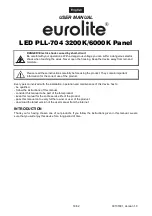 Предварительный просмотр 18 страницы EuroLite LED PLL-704 3200K Panel User Manual