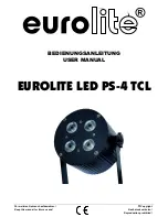 Preview for 1 page of EuroLite LED PS-4 TCL User Manual