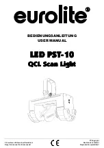 Предварительный просмотр 1 страницы EuroLite LED PST-10 User Manual