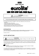 Предварительный просмотр 14 страницы EuroLite LED PST-15W QCL DMX Spot User Manual