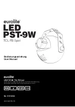 Предварительный просмотр 1 страницы EuroLite LED PST-9W User Manual