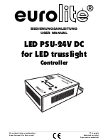 EuroLite LED PSU-24V DC User Manual предпросмотр