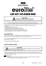 Предварительный просмотр 14 страницы EuroLite LED SCY-100 RGBW DMX User Manual