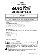 Предварительный просмотр 15 страницы EuroLite LED SCY-200 TCL DMX User Manual