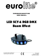 Предварительный просмотр 1 страницы EuroLite LED SCY-6 RGB DMX User Manual