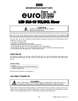 Предварительный просмотр 3 страницы EuroLite LED SLS-18 TCL/BCL User Manual