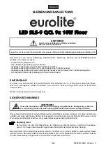 Предварительный просмотр 3 страницы EuroLite LED SLS-9 QCL 9x10W RGBW Floor Spot User Manual