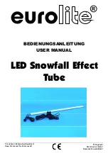 Preview for 1 page of EuroLite LED Snowfall Effect
Tube User Manual