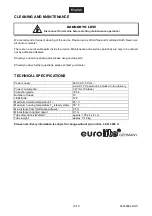 Preview for 10 page of EuroLite LED Snowfall Effect
Tube User Manual