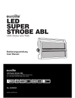 EuroLite LED Super Strobe ABL User Manual предпросмотр