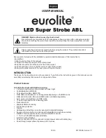 Предварительный просмотр 16 страницы EuroLite LED Super Strobe ABL User Manual