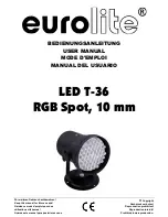 Предварительный просмотр 1 страницы EuroLite LED T-36 User Manual