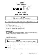 Предварительный просмотр 13 страницы EuroLite LED T-36 User Manual