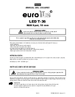 Предварительный просмотр 32 страницы EuroLite LED T-36 User Manual