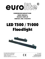 EuroLite LED T100 Floodlight User Manual preview