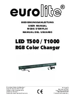 EuroLite LED T1000 User Manual предпросмотр