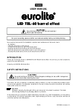 Preview for 16 page of EuroLite LED TBL-60 User Manual