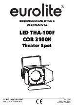 EuroLite LED THA-100F COB 3200K User Manual предпросмотр