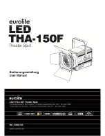 EuroLite LED THA-150F User Manual preview