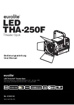 EuroLite LED THA-250F Theater Spot User Manual предпросмотр