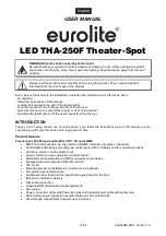 Preview for 17 page of EuroLite LED THA-250F Theater Spot User Manual