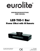 EuroLite LED TIO-1 Bar User Manual предпросмотр